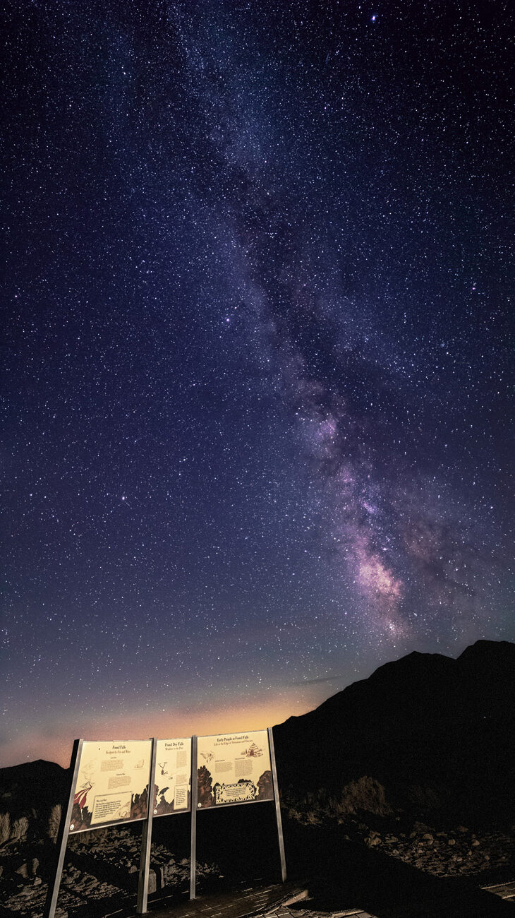 Fossil Falls, Milky Way