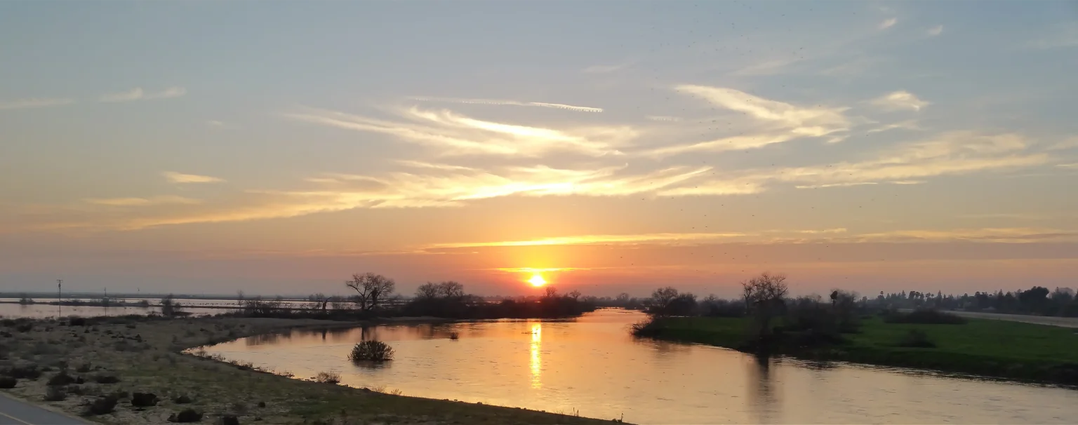 Sunset over The Kern River – Bakersfield